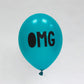 OMG Balloons Teal | Unique Balloons | Modern Party Balloons UK Pretty Little Party Shop