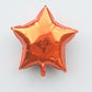 Orange Star Foil Balloons | Helium Balloons | Online Balloonery Qualatex