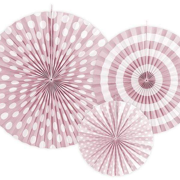 Paper Fans | Dusty Pink Paper Decorations | Wedding Venue Decorations Party Deco