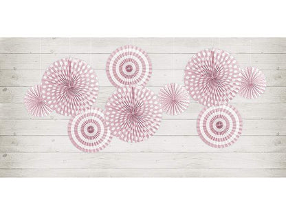 Paper Fans | Dusty Pink Paper Decorations | Wedding Venue Decorations Party Deco