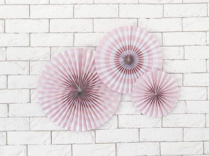 Paper Fans | Dusty Pink Paper Decorations | Wedding Venue Decorations Party Deco