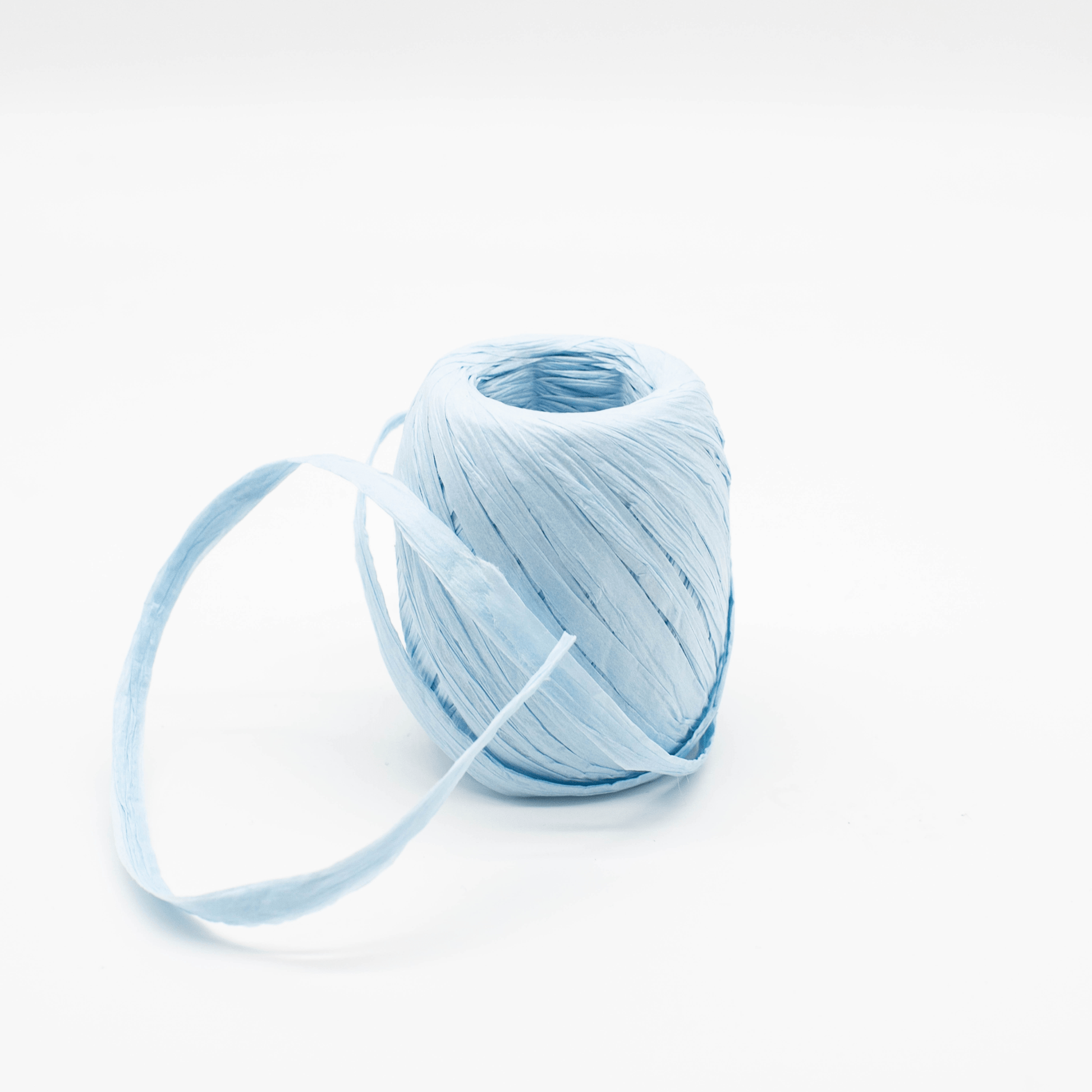 Blue shop raffia ribbon