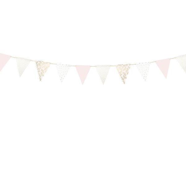 Blush & Gold Paper Bunting | Wedding Bunting | Baby Shower Bunting Party Deco