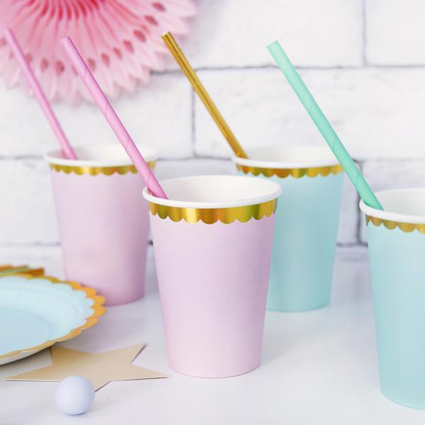 Pastel Blue Party Cups | Pretty Childrens party Cups | Modern Parties Party Deco