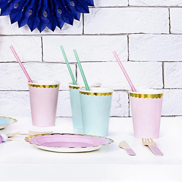 Pastel Blue Party Cups | Pretty Childrens party Cups | Modern Parties Party Deco