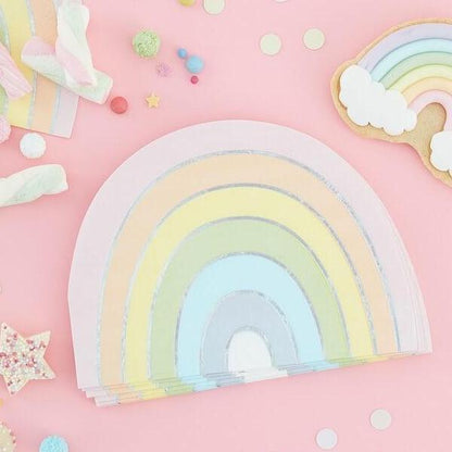 Pastel Rainbow Party Napkins | Rainbow Party Napkins | Ginger Ray UK Ginger Ray