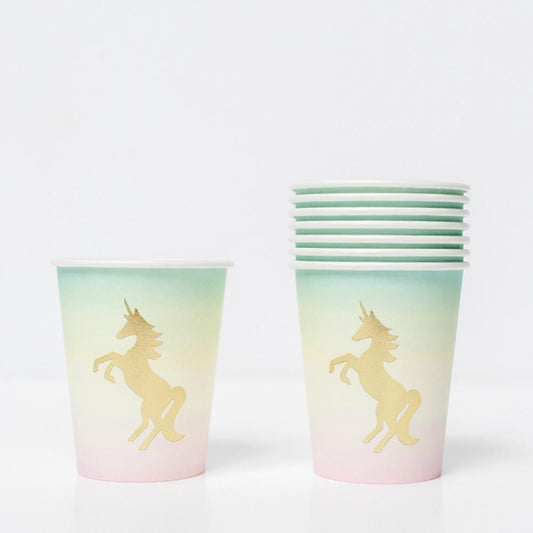 Pastel Unicorn Cups | Party Paper Cups | Modern Party Tableware Talking Tables