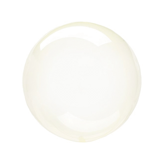Yellow Crystal Clearz Transparent Balloon | Clear Bubble Event Balloon Amscan