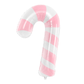 Pink Stripe Candy Cane Balloon 37" - Christmas Balloons Party Deco