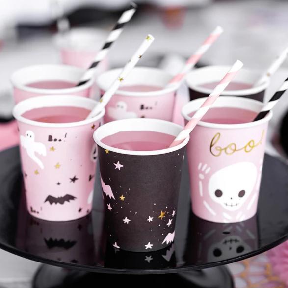 Modern Halloween Party Supplies | Pink Halloween Party Cups  Party Deco