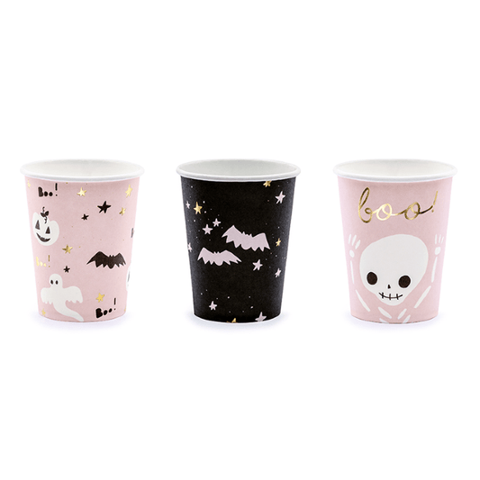 Modern Halloween Party Supplies | Pink Halloween Party Cups  Party Deco