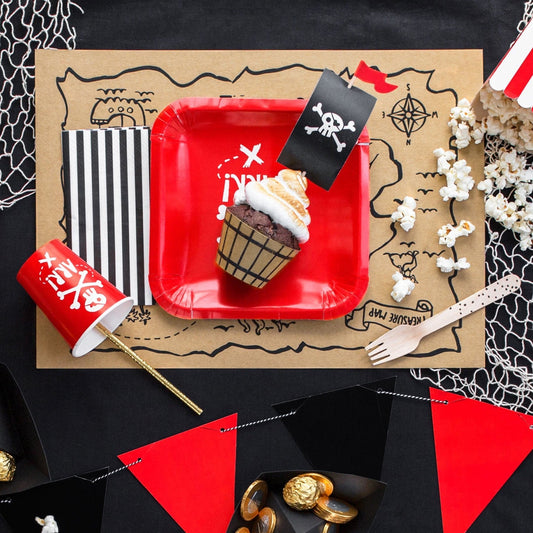 Pirate Map Placemats | Pirate Party Decorations and Tableware Party Deco