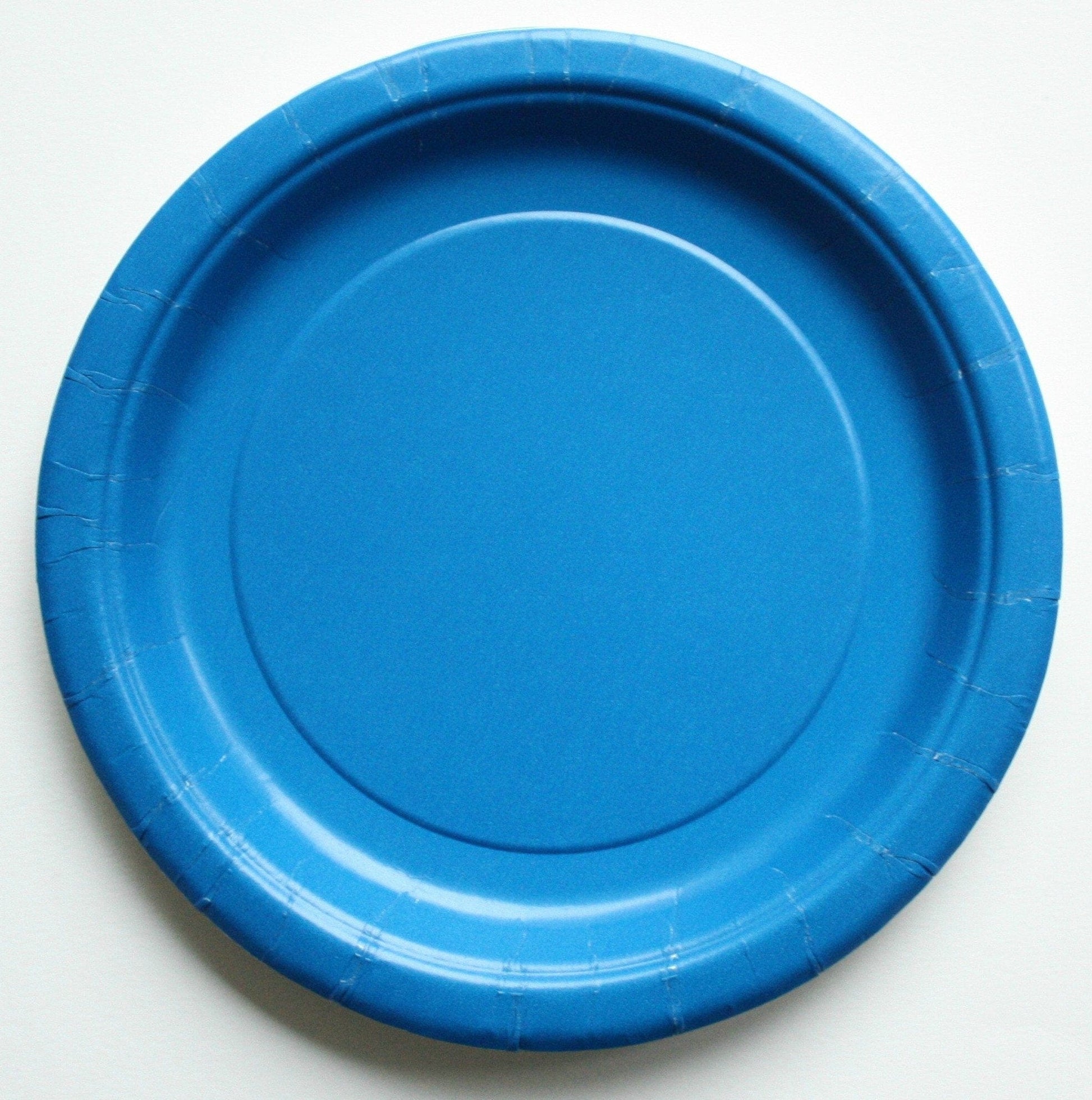 Blue Paper Plates | Plain Party Plates & Cups | Solid Colour Unique