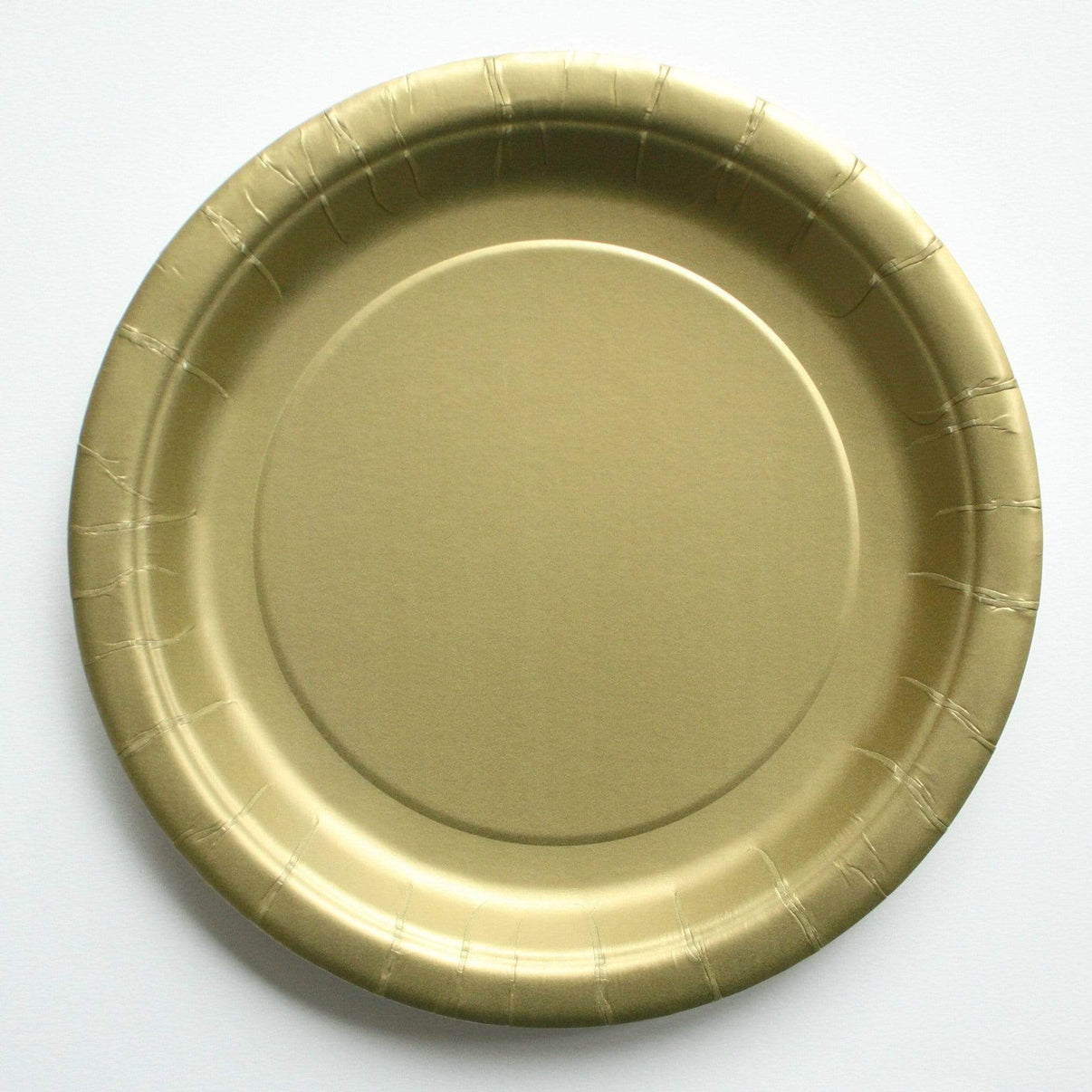 Gold Paper Plates Plain Party Plates & Cups Solid Colour Pretty