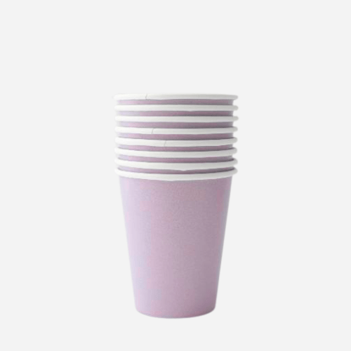 Plain Lilac Party Cups UK