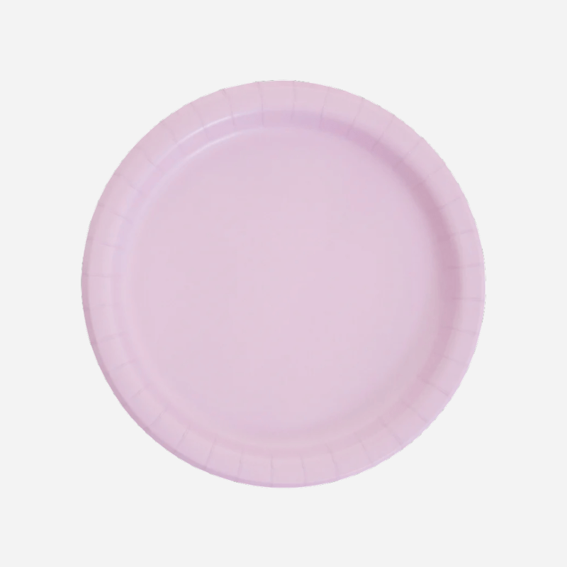 Light pink paper plates best sale