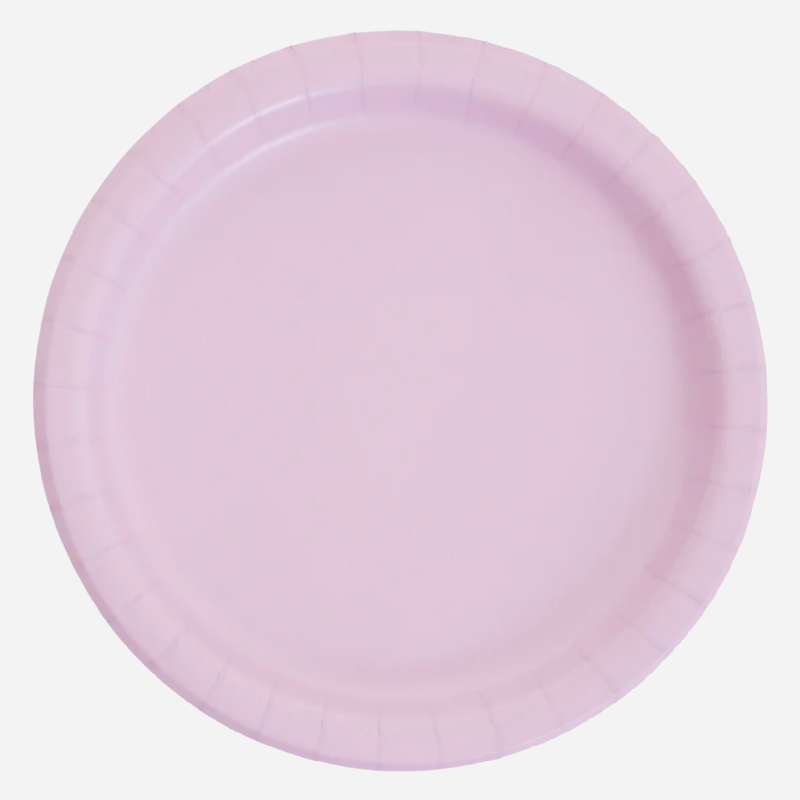 Lilac Paper Plates | Plain Party Plates & Cups | Solid Colour Unique