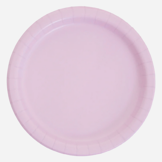 Lilac Paper Plates | Plain Party Plates & Cups | Solid Colour Unique