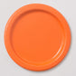 Orange Paper Plates | Plain Party Plates & Cups | Solid Colour Unique