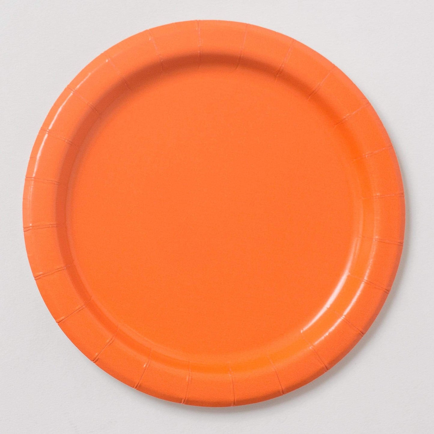 Orange Paper Plates | Plain Party Plates & Cups | Solid Colour Unique