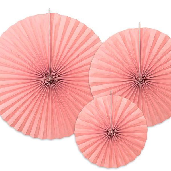 Paper Fans | Pink Paper Decorations | Wedding Venue Decorations UK Party Deco