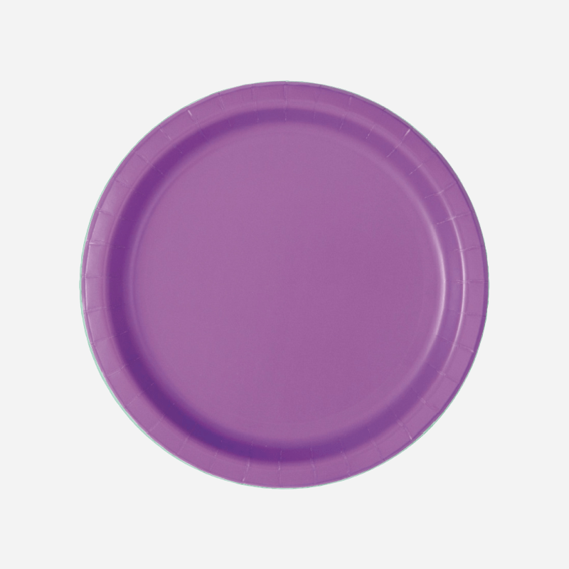 Plain Purple Paper Party Plates UK