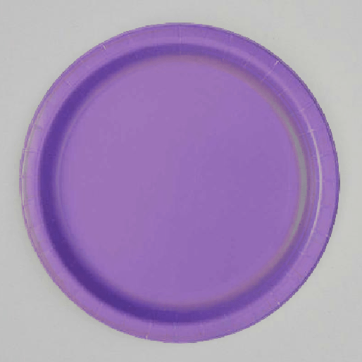 Purple Paper Plates | Plain Party Plates & Cups | Solid Colour Unique