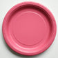 Rose Pink Pink Paper Plates | Plain Party Plates and Cups Unique