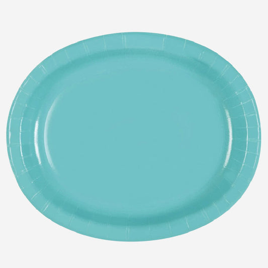Teal Serving Platters | Disposable Party Platters | Pretty Little Party 