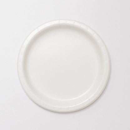 White Paper Plates | Plain Party Plates and Cups | Solid Colour Unique