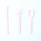 Pale Pink Plastic Cutlery | Disposable Party Utensils Unique