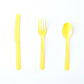 Yellow Plastic Cutlery | Disposable Party Utensils Unique