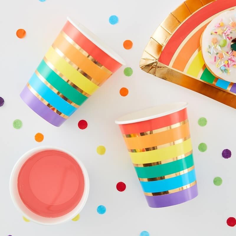 Rainbow Shaped Party Plates | Rainbow Party Plates | Ginger Ray UK Ginger Ray