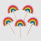Rainbow Shaped Birthday Candle | Rainbow Party Supplies UK Talking Tables