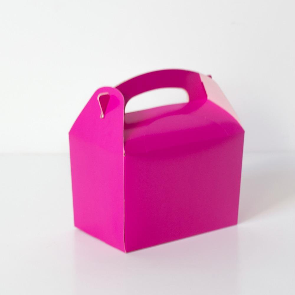 Bright Pink Party Lunch Boxes | Party Boxes & Party Food Ideas Online Oaktree UK