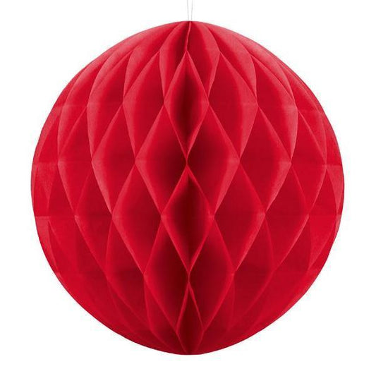 Red Honeycomb Balls | Decorate a Venue | Paper Party Décorations Party Deco