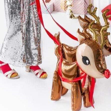 Reindeer Balloon | Christmas Party Balloons | Helium Balloons Online Party Deco