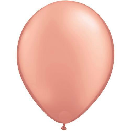 Rose Gold Balloons | Plain Latex Balloons | Online Balloonery Qualatex