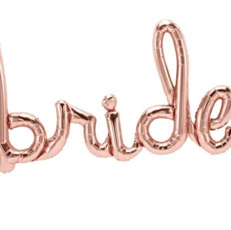 Bride Script Balloon Rose Gold | Wedding Word Balloon | Online Balloon Northstar