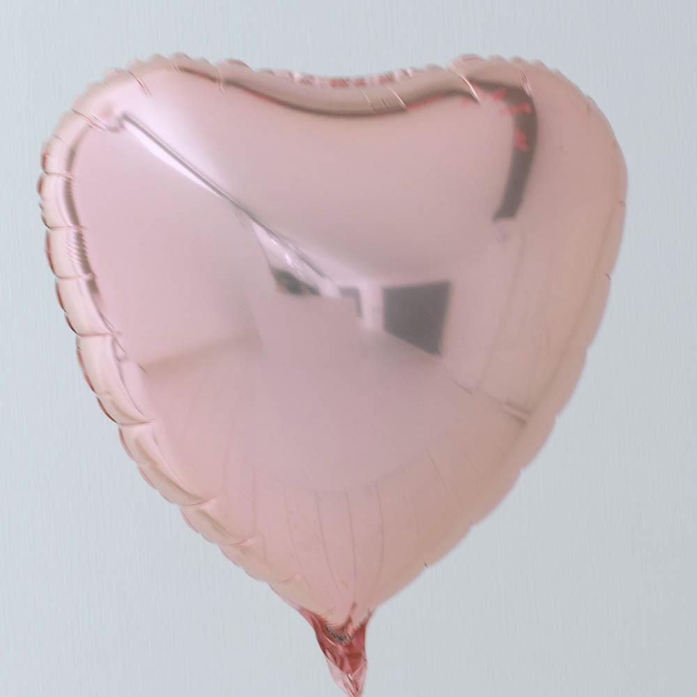 Rose Gold Heart Foil Balloon | Helium Balloons Online Qualatex