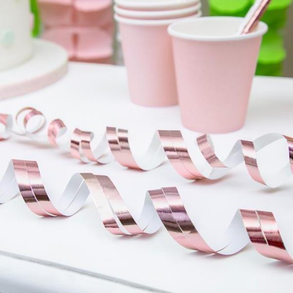 Rose Gold Streamers | Party Streamers | Pretty Little Party Shop Party Deco