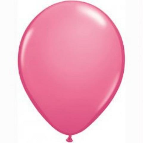 Rose Pink Balloons | Plain Latex Balloons | Online Balloonery Qualatex