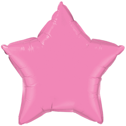Rose Pink Star Foil Balloons | Helium Balloons | Online Balloonery Qualatex