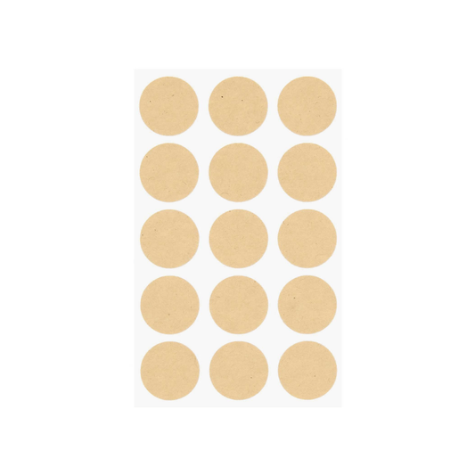 Kraft Round Sticker Labels For Gifting and Party Bags Rico Design