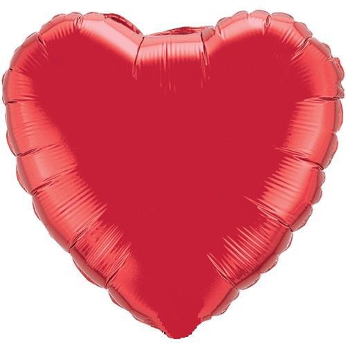 Ruby Red Heart Foil Balloon | Foil Balloons Online UK Qualatex