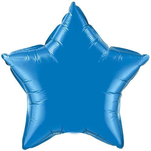 Sapphire Blue Star Foil Balloons | Helium Balloons | Online Balloonery Qualatex