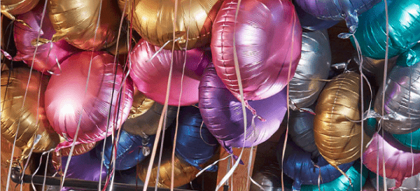 Satin Heart Balloon | Gold Heart Balloon | Foil Balloons Online Anagram