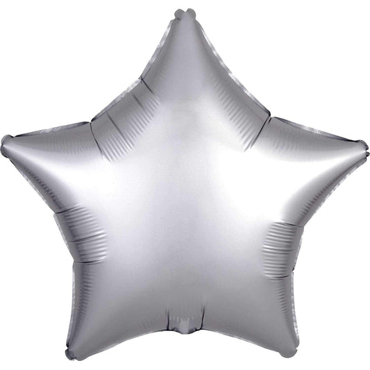 Satin Star Balloon | Platinum Silver Balloons | Foil Balloons Online Anagram