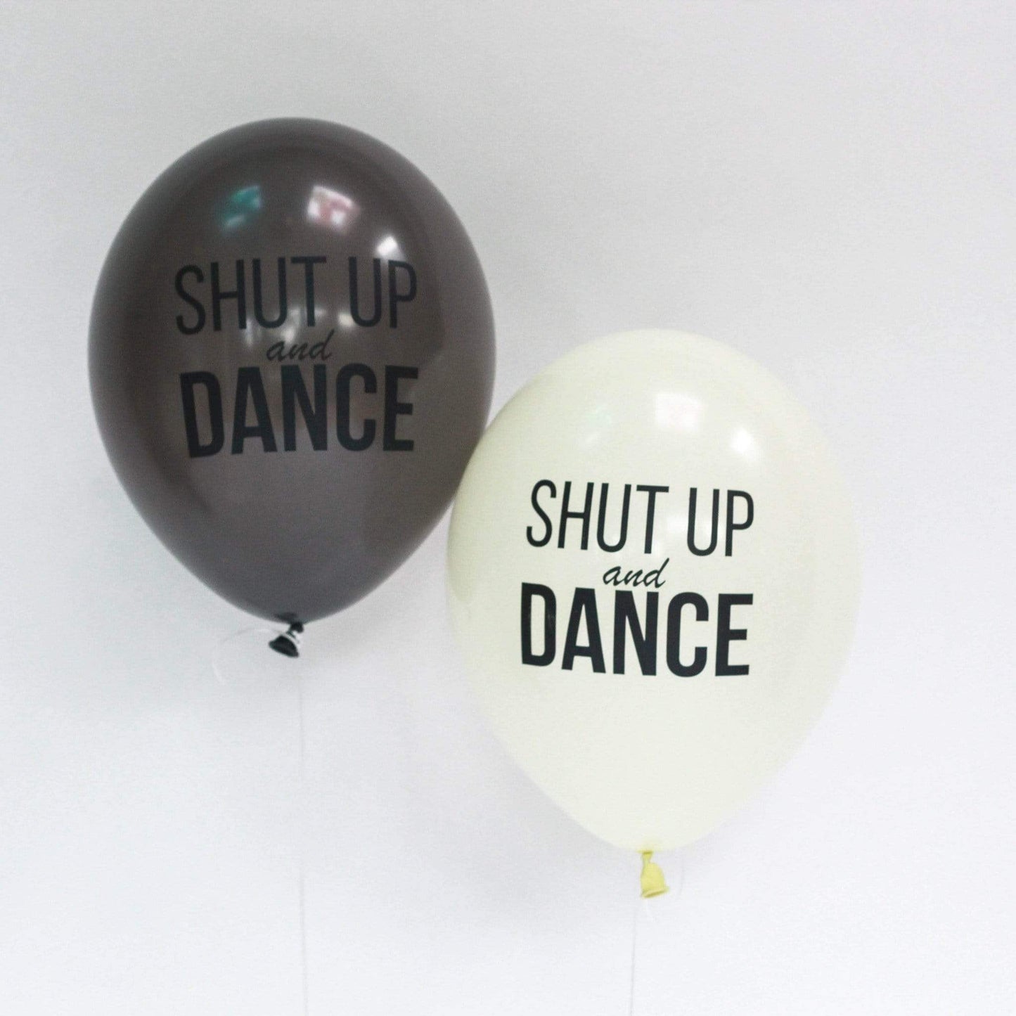 Shut Up Dance Balloons Cream - Pretty Little Party Shop UK Pretty Little Party Shop