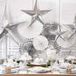 Silver Hanging Star Decoration | Beautiful Christmas Decorations UK Party Deco